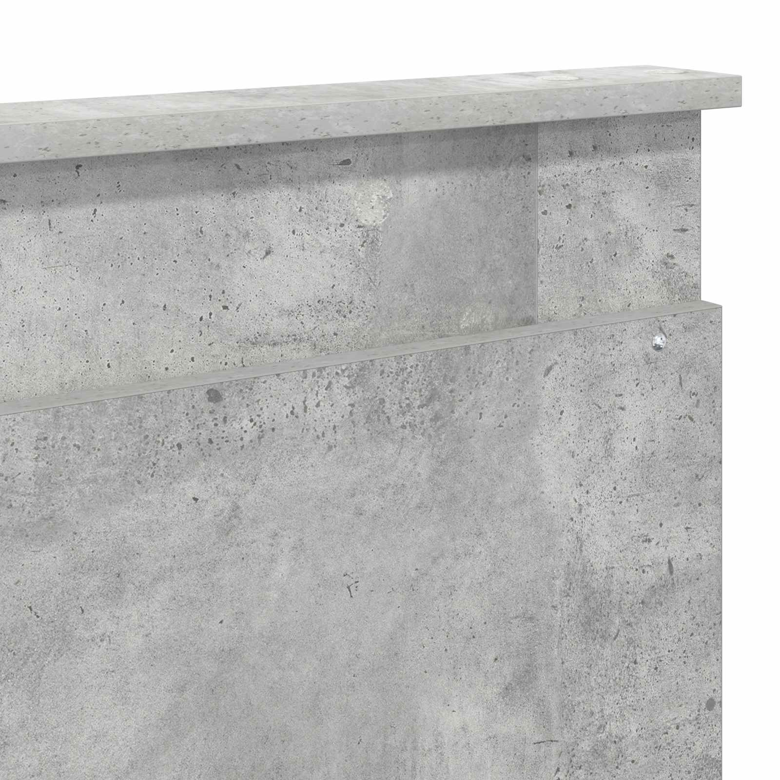 Rám Postele S Čelo Beton 180 X 200 Cm Masivní Borové Dřevo