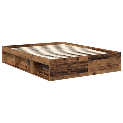 Rám Postele Staré Dřevo 150 X 200 Cm Masivní Borové Dřevo