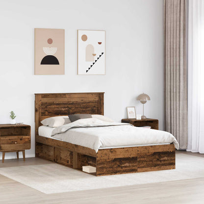 Rám Postele Staré Dřevo 135 X 190 Cm Masivní Borové Dřevo