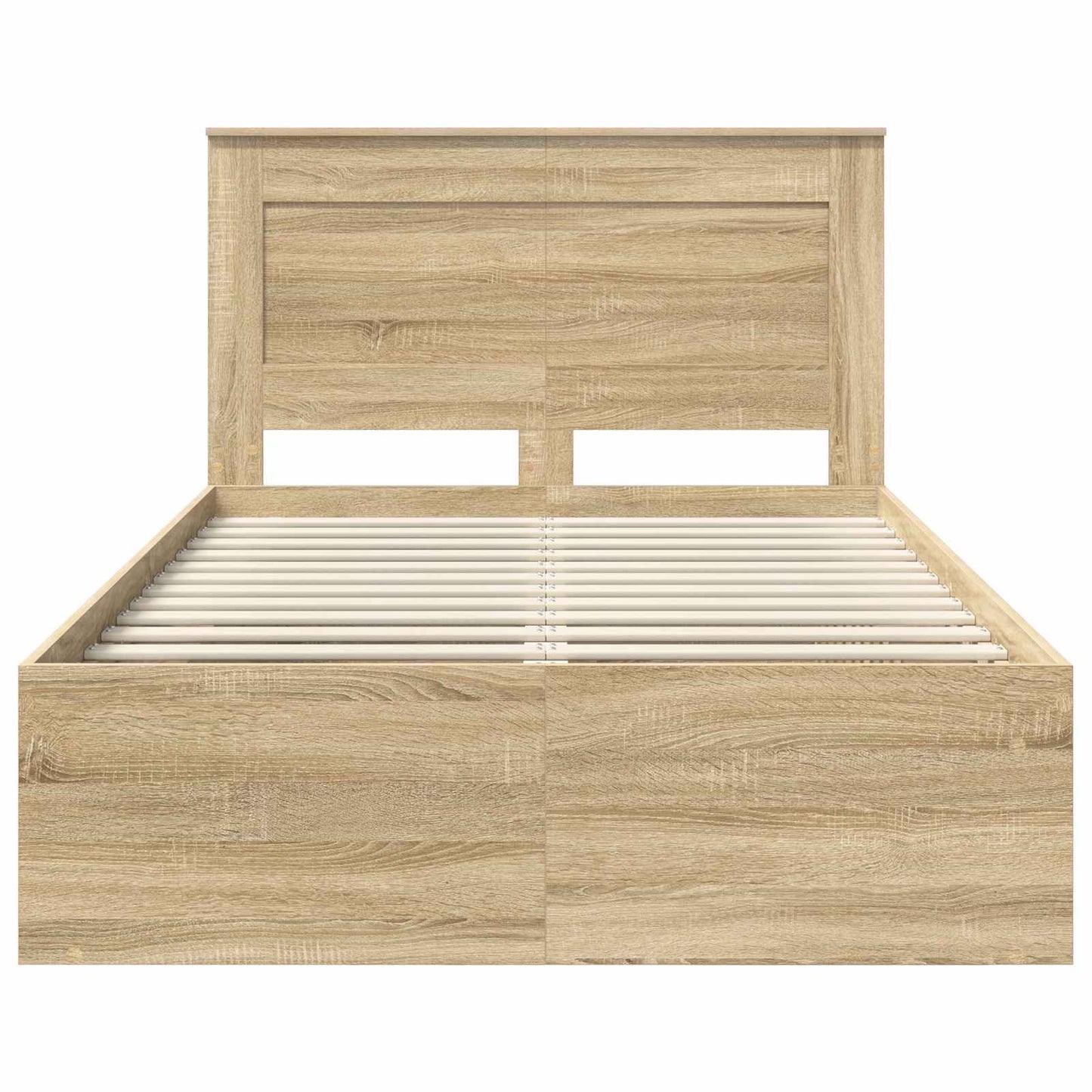 Rám Postele S Čelo Sonoma 120 X 200 Cm Masivní Borové Dřevo
