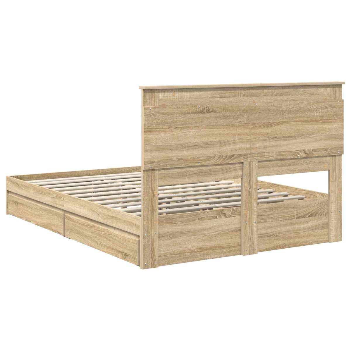 Postel S Úložným Prostorem Se Zásuvkou Sonoma Dub