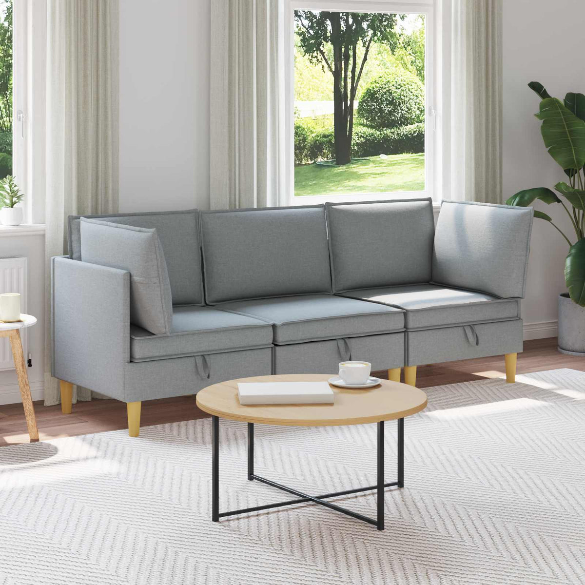 Modulární Pohovka Se Storage 4 Ks Textil
