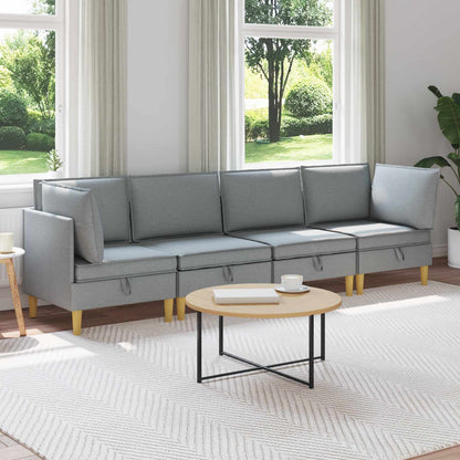 Modulární Pohovka Se Storage 4 Ks Textil