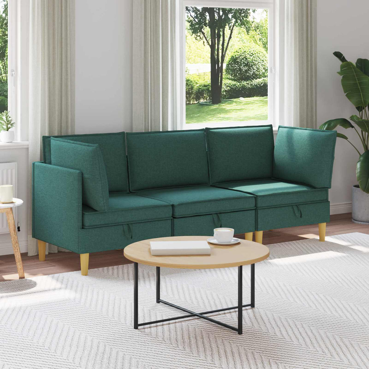 Modulární Pohovka Se Storage 4 Ks Textil