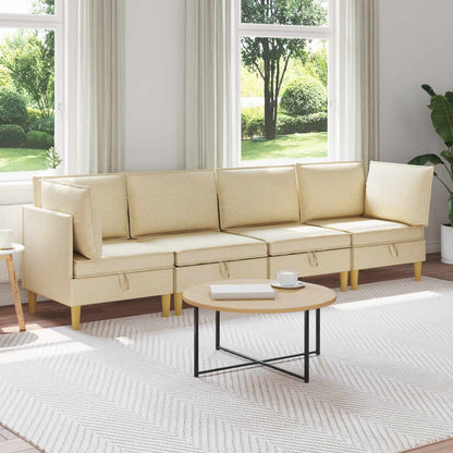 Modulární Pohovka Se Storage 4 Ks Textil