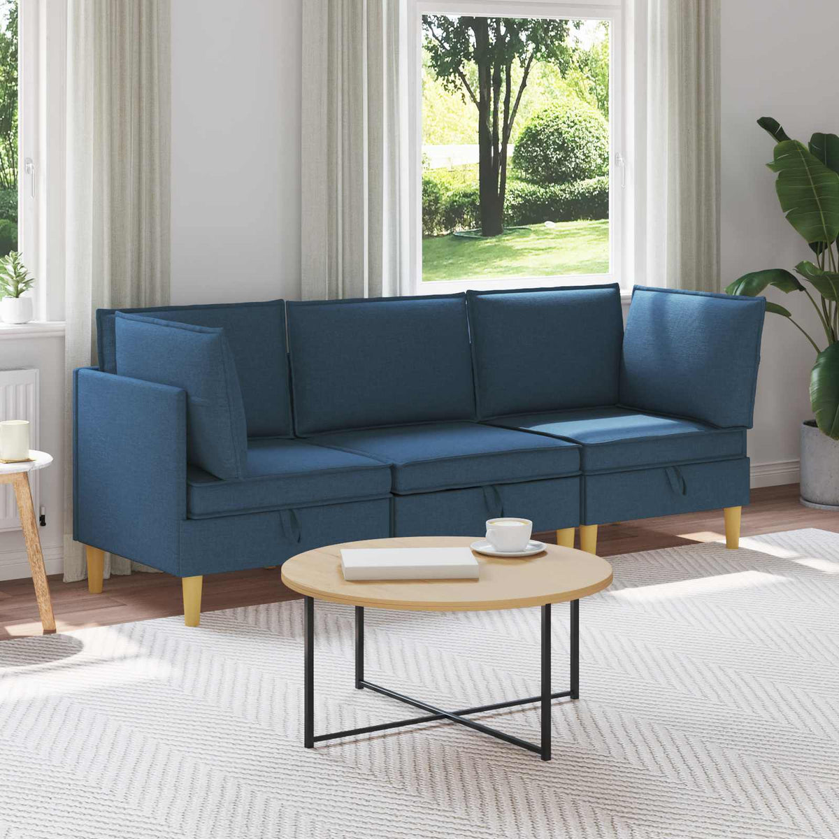 Modulární Pohovka Se Storage 4 Ks Textil