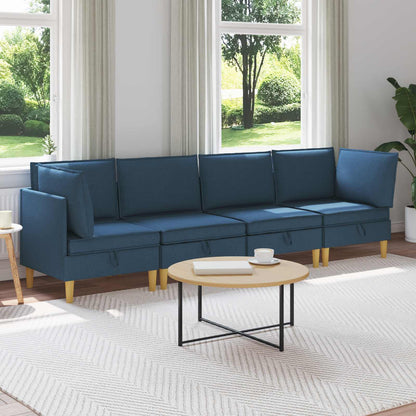 Modulární Pohovka Se Storage 4 Ks Textil