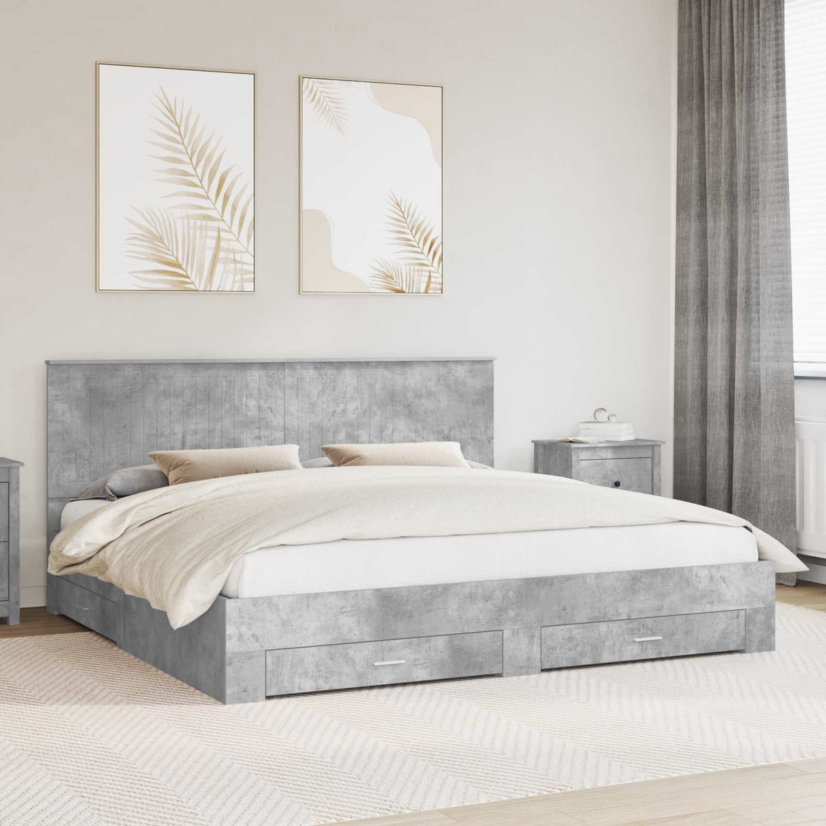 Rám Postele A Stříbrná 90 X 200 Cm Kompozitní Dřevo