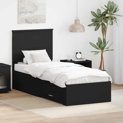 Rám Postele A Stříbrná 90 X 200 Cm Kompozitní Dřevo