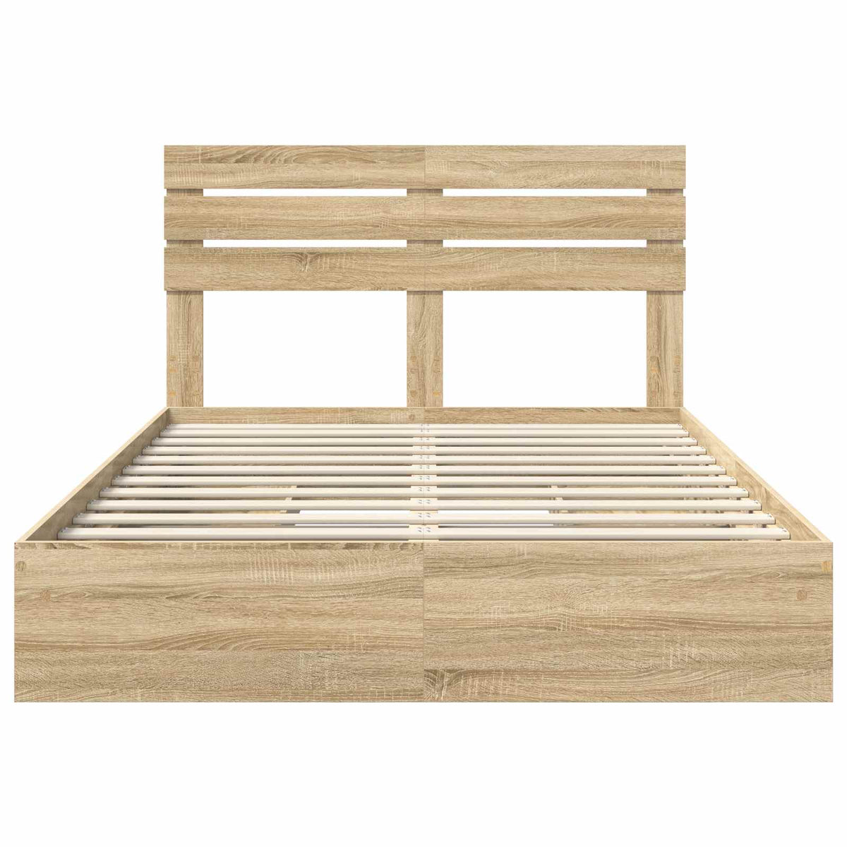 Postel S Úložným Prostorem S Čelo Sonoma Dub 140 X 190 Cm