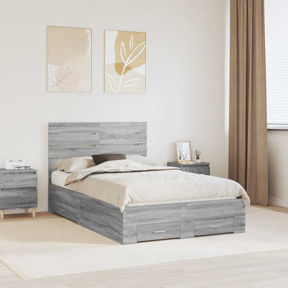 Rám Postele Se Zásuvkou Kompozitní Dřevo