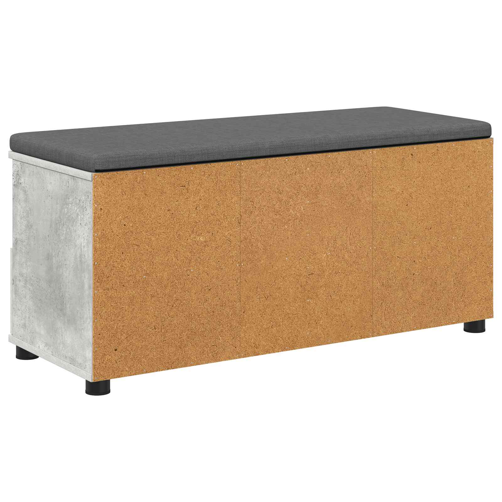 Chodbičková Lavice S Polštářem Betonově Šedá 100 X 38 X 46 Cm
