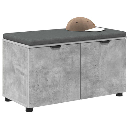 Chodbičková Lavice S Polštářem Betonově Šedá 80 X 38 X 46 Cm