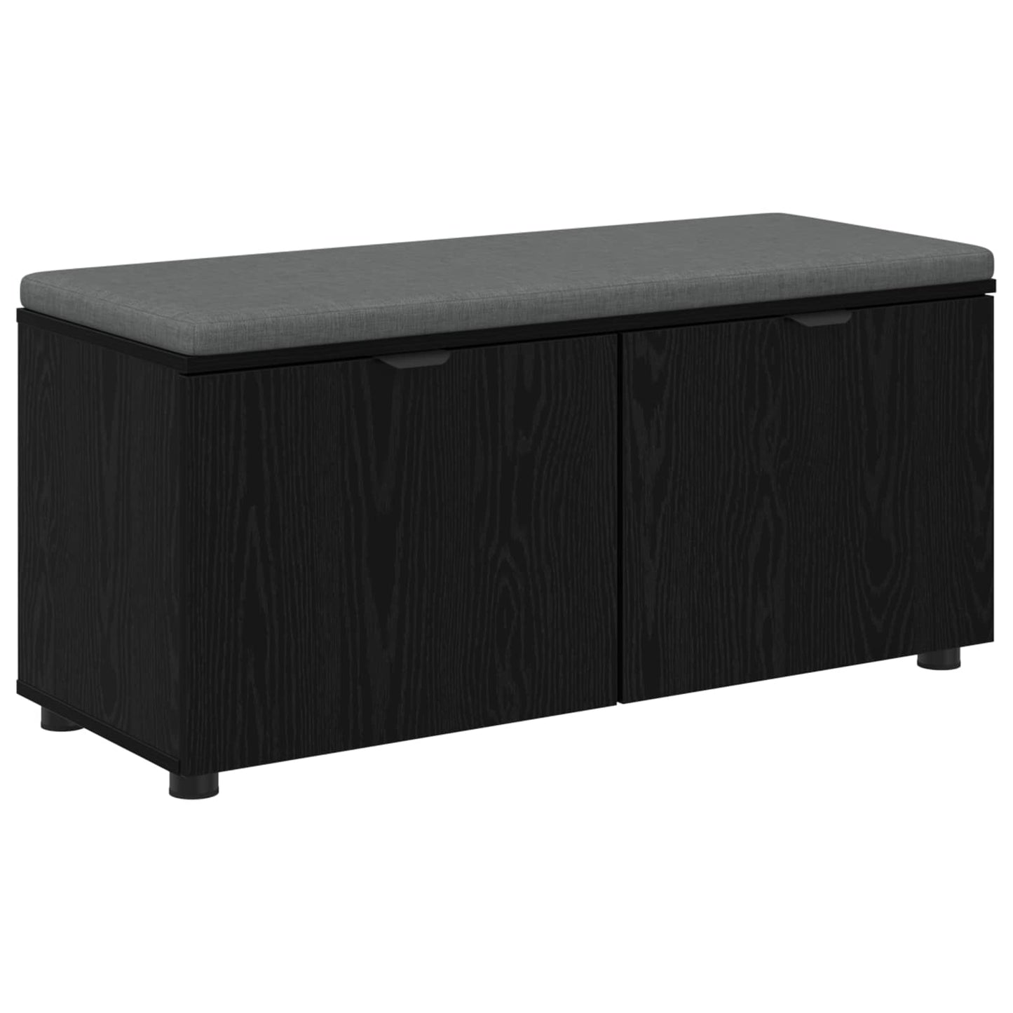 Chodbičková Lavice S Polštářem Černý Dub 100 X 38 X 46 Cm