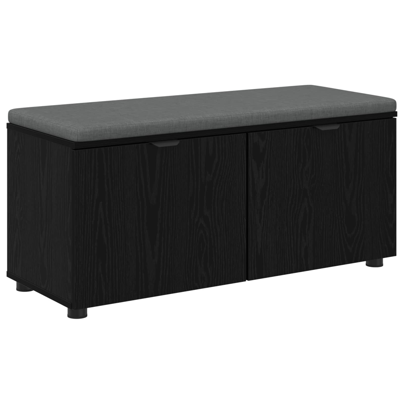 Chodbičková Lavice S Polštářem Černý Dub 100 X 38 X 46 Cm