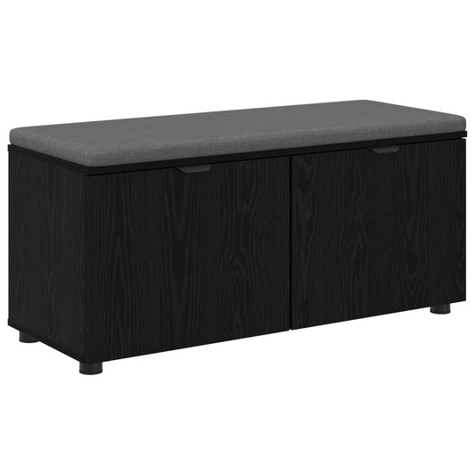Chodbičková Lavice S Polštářem Černý Dub 100 X 38 X 46 Cm