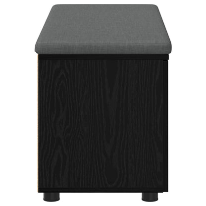 Chodbičková Lavice S Polštářem Černý Dub 100 X 38 X 46 Cm