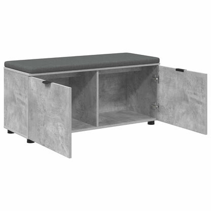 Chodbičková Lavice S Polštářem Betonově Šedá 100 X 38 X 46 Cm