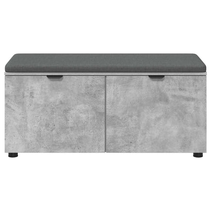 Chodbičková Lavice S Polštářem Betonově Šedá 100 X 38 X 46 Cm