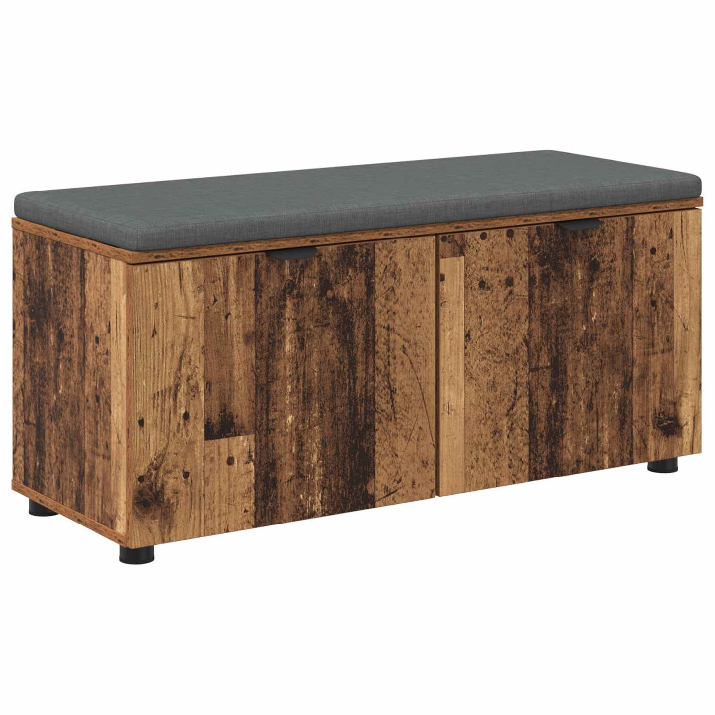 Chodbičková Lavice S Polštářem Staré Dřevo 100 X 38 X 46 Cm