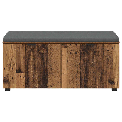Chodbičková Lavice S Polštářem Staré Dřevo 100 X 38 X 46 Cm