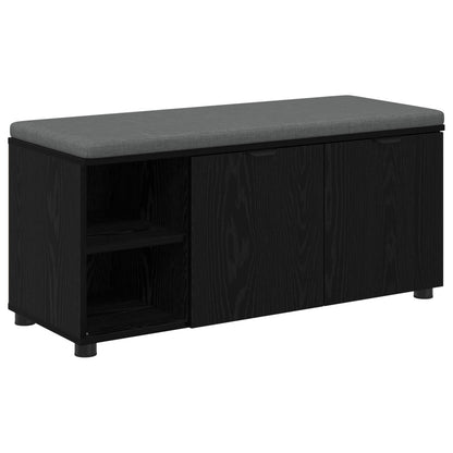 Chodbičková Lavice S Polštářem Černý Dub 100 X 38 X 46 Cm