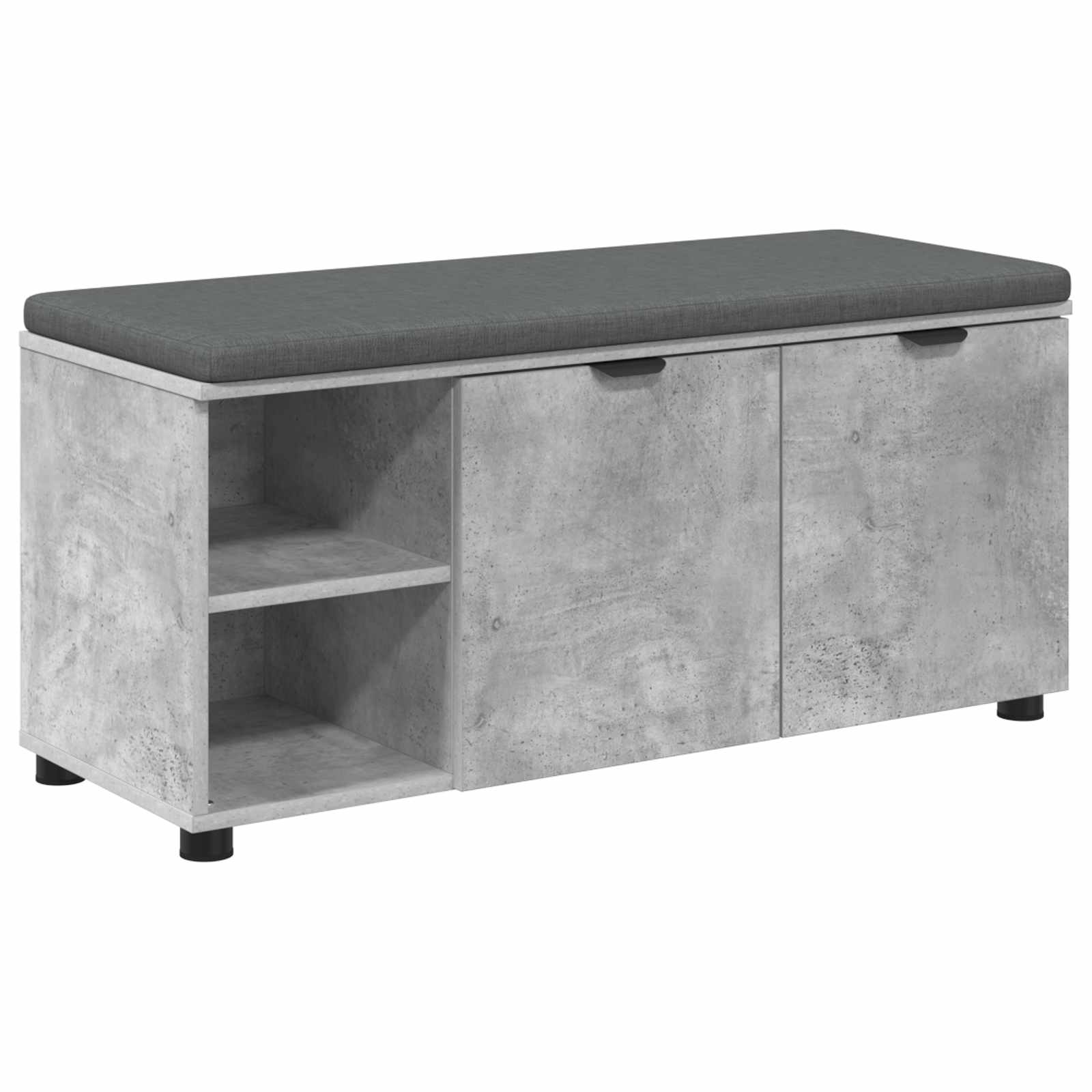Chodbičková Lavice S Polštářem Betonově Šedá 100 X 38 X 46 Cm