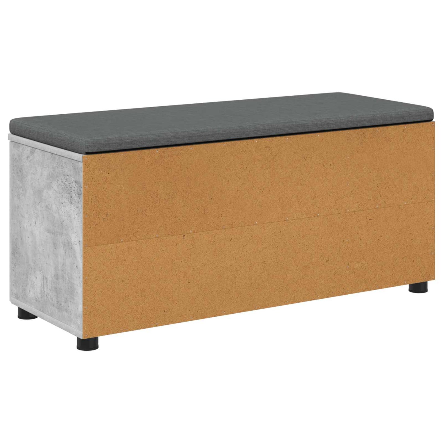 Chodbičková Lavice S Polštářem Betonově Šedá 100 X 38 X 46 Cm