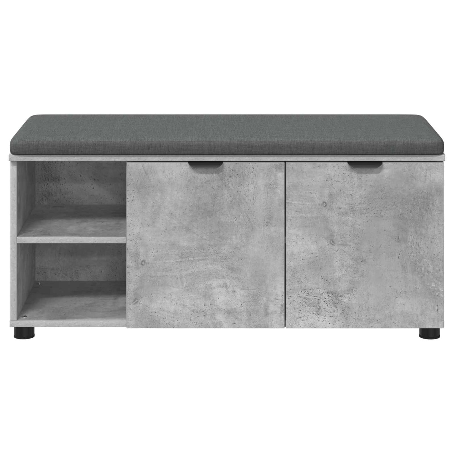 Chodbičková Lavice S Polštářem Betonově Šedá 100 X 38 X 46 Cm