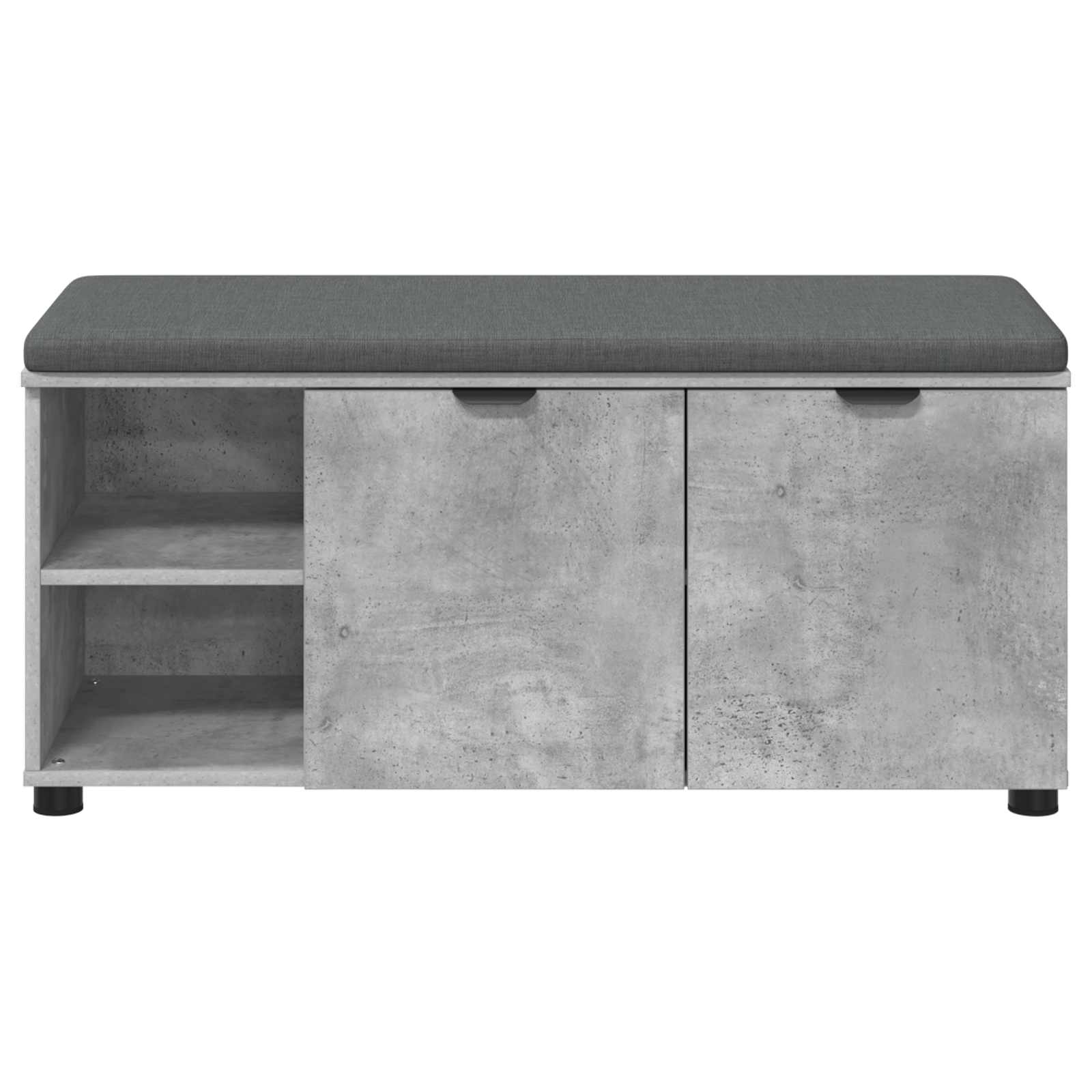 Chodbičková Lavice S Polštářem Betonově Šedá 100 X 38 X 46 Cm