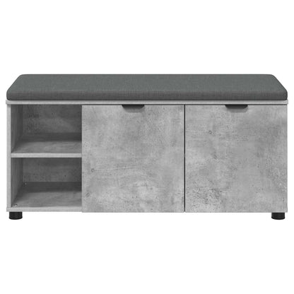 Chodbičková Lavice S Polštářem Betonově Šedá 100 X 38 X 46 Cm