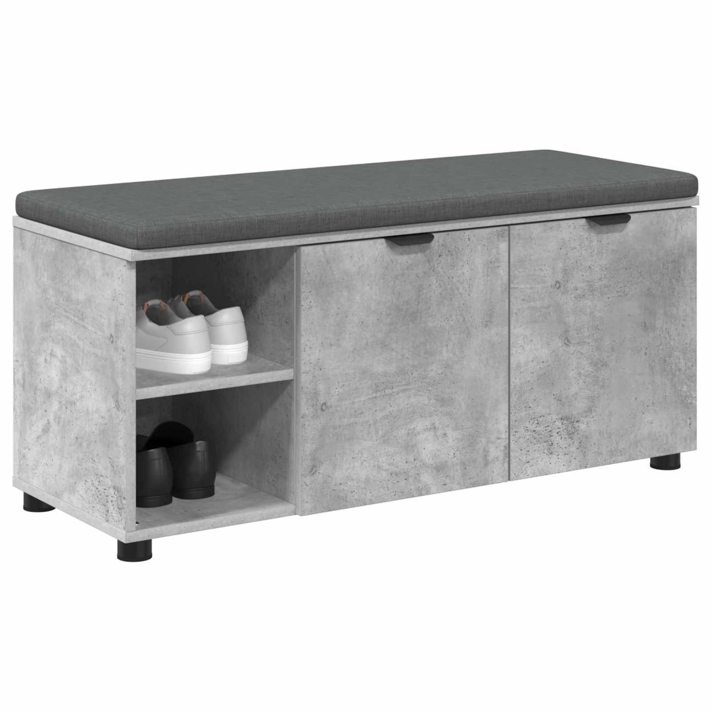 Chodbičková Lavice S Polštářem Betonově Šedá 100 X 38 X 46 Cm