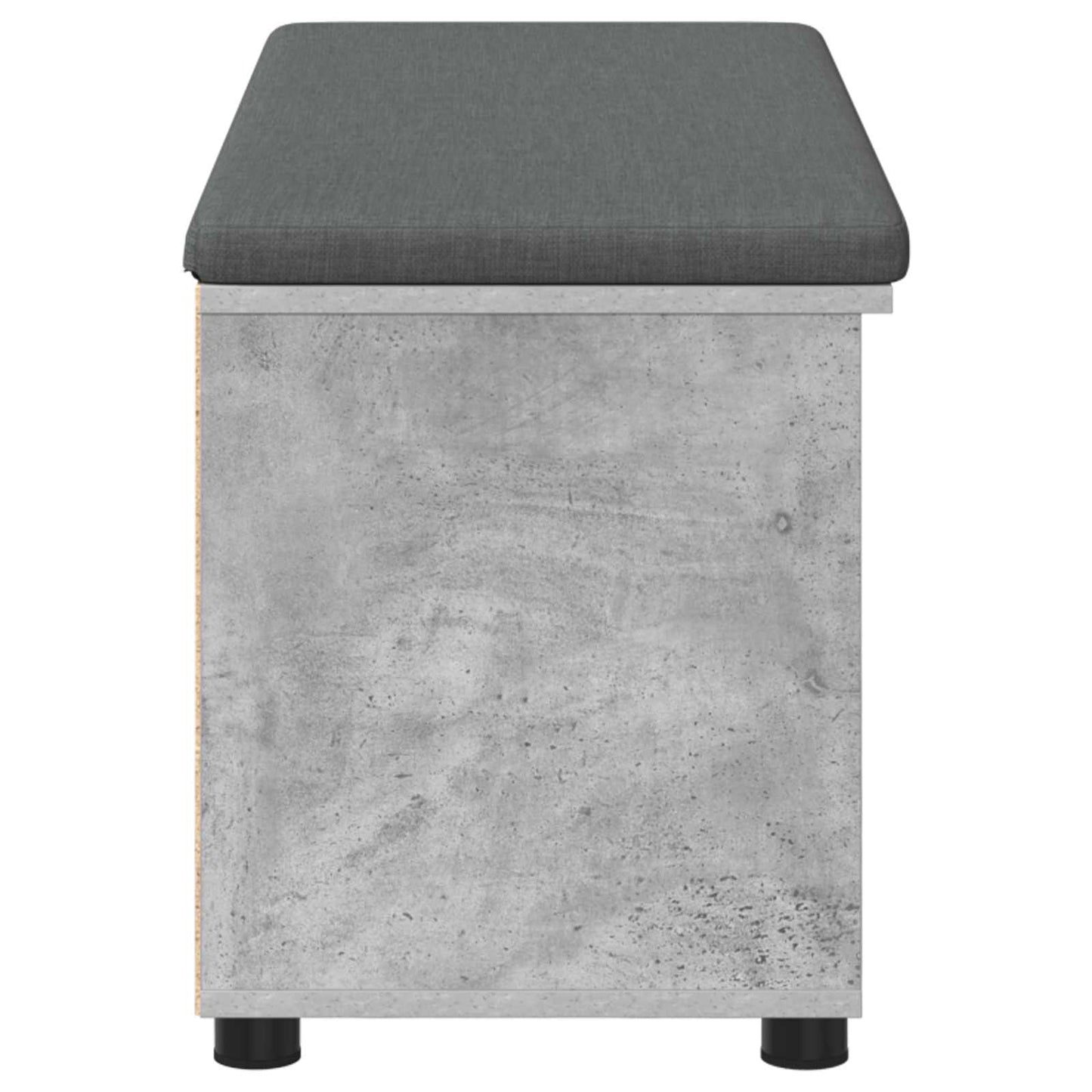 Chodbičková Lavice S Polštářem Betonově Šedá 100 X 38 X 46 Cm