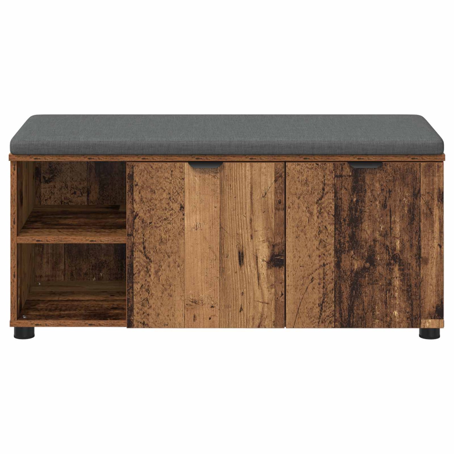 Chodbičková Lavice S Polštářem Staré Dřevo 100 X 38 X 46 Cm
