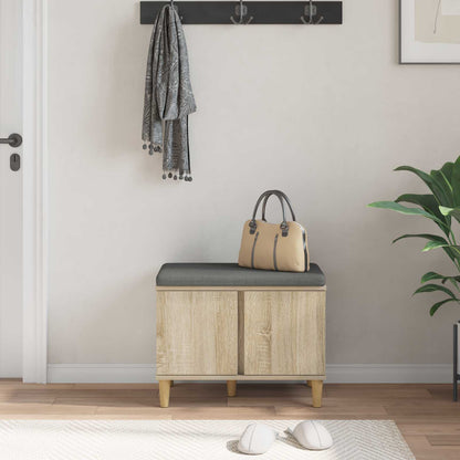 Chodbičková Lavice S Polštářem Sonoma Dub 60 X 38 X 46 Cm