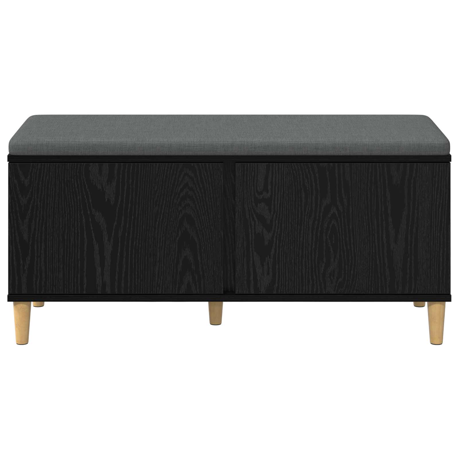 Chodbičková Lavice S Polštářem Černý Dub 100 X 38 X 46 Cm