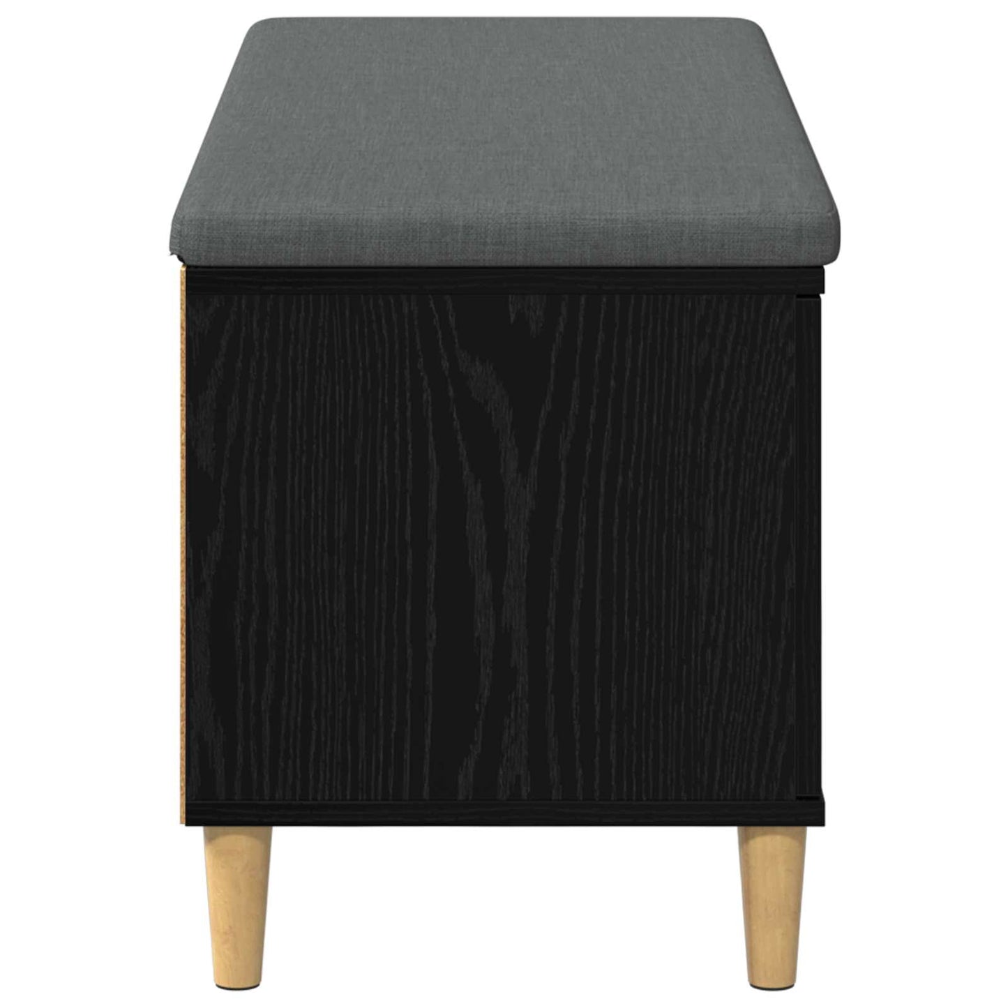 Chodbičková Lavice S Polštářem Černý Dub 100 X 38 X 46 Cm