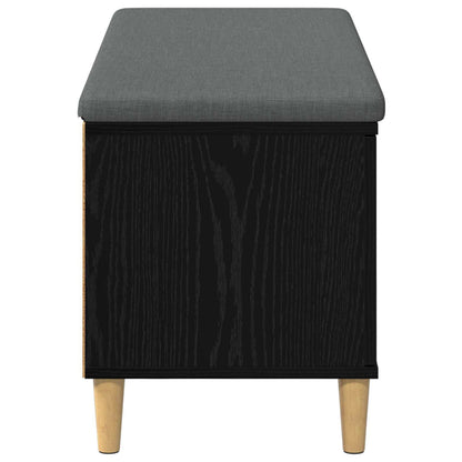 Chodbičková Lavice S Polštářem Černý Dub 100 X 38 X 46 Cm