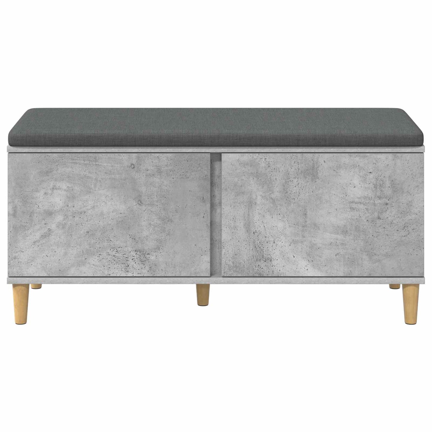 Chodbičková Lavice S Polštářem Betonově Šedá 100 X 38 X 46 Cm