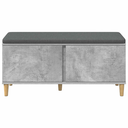Chodbičková Lavice S Polštářem Betonově Šedá 100 X 38 X 46 Cm