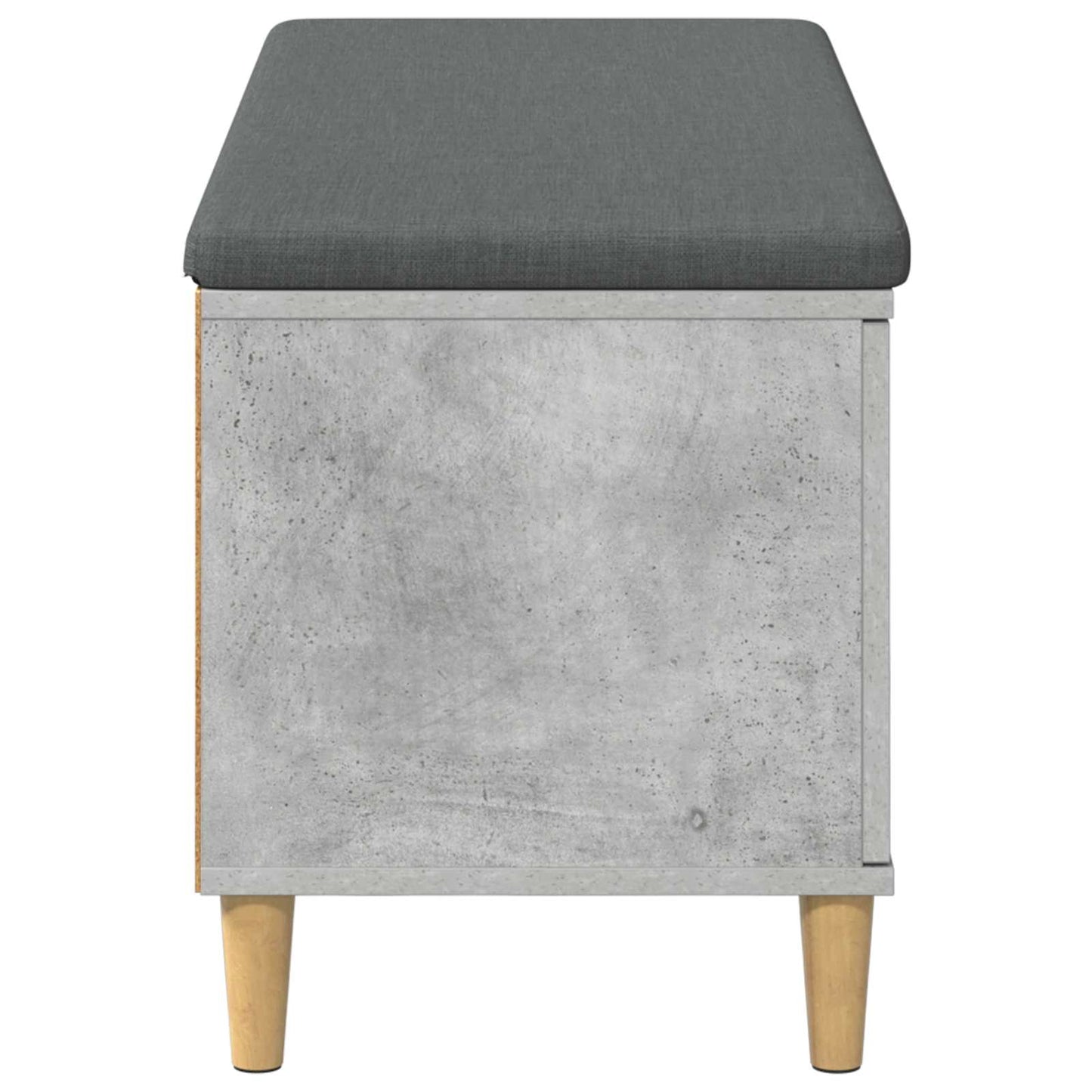 Chodbičková Lavice S Polštářem Betonově Šedá 100 X 38 X 46 Cm