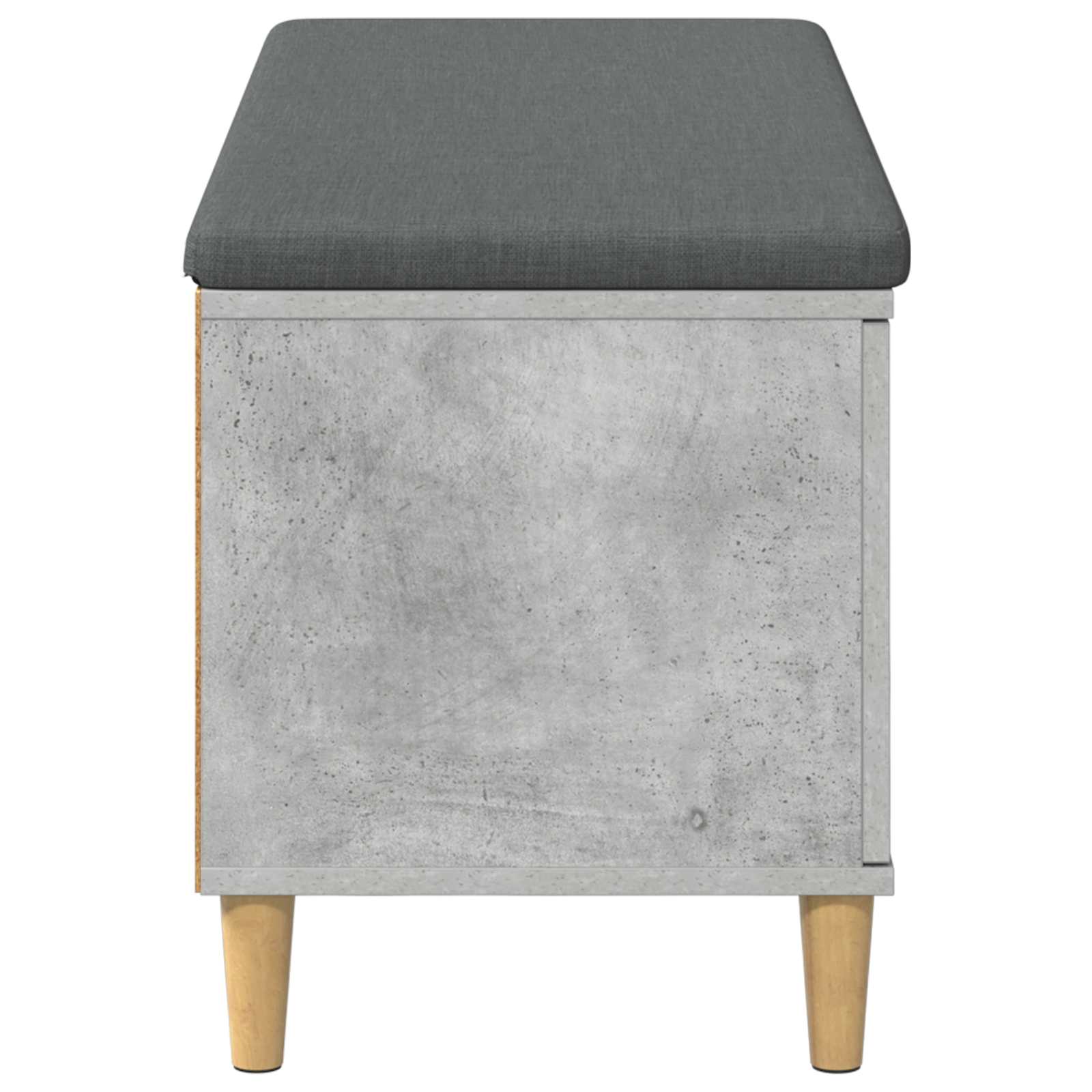 Chodbičková Lavice S Polštářem Betonově Šedá 100 X 38 X 46 Cm
