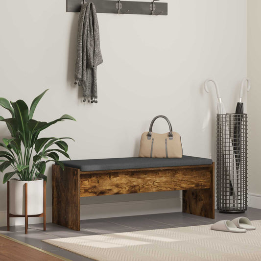Chodbičková Lavice S Polštářem Kouřový Dub 103 X 38 X 40 Cm