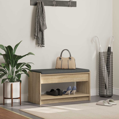 Chodbičková Lavice S Polštářem Sonoma Dub 83 X 38 X 45 Cm