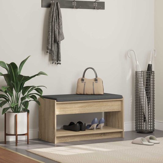 Chodbičková Lavice S Polštářem Sonoma Dub 83 X 38 X 45 Cm