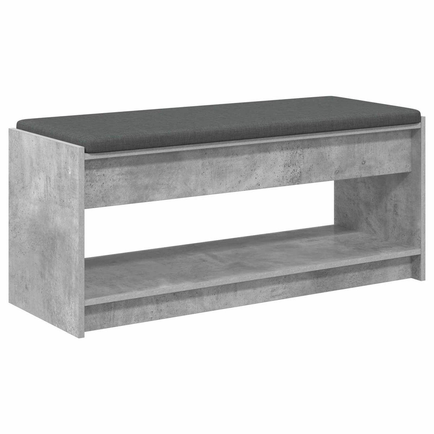 Chodbičková Lavice S Polštářem Betonově Šedá 103 X 38 X 45 Cm