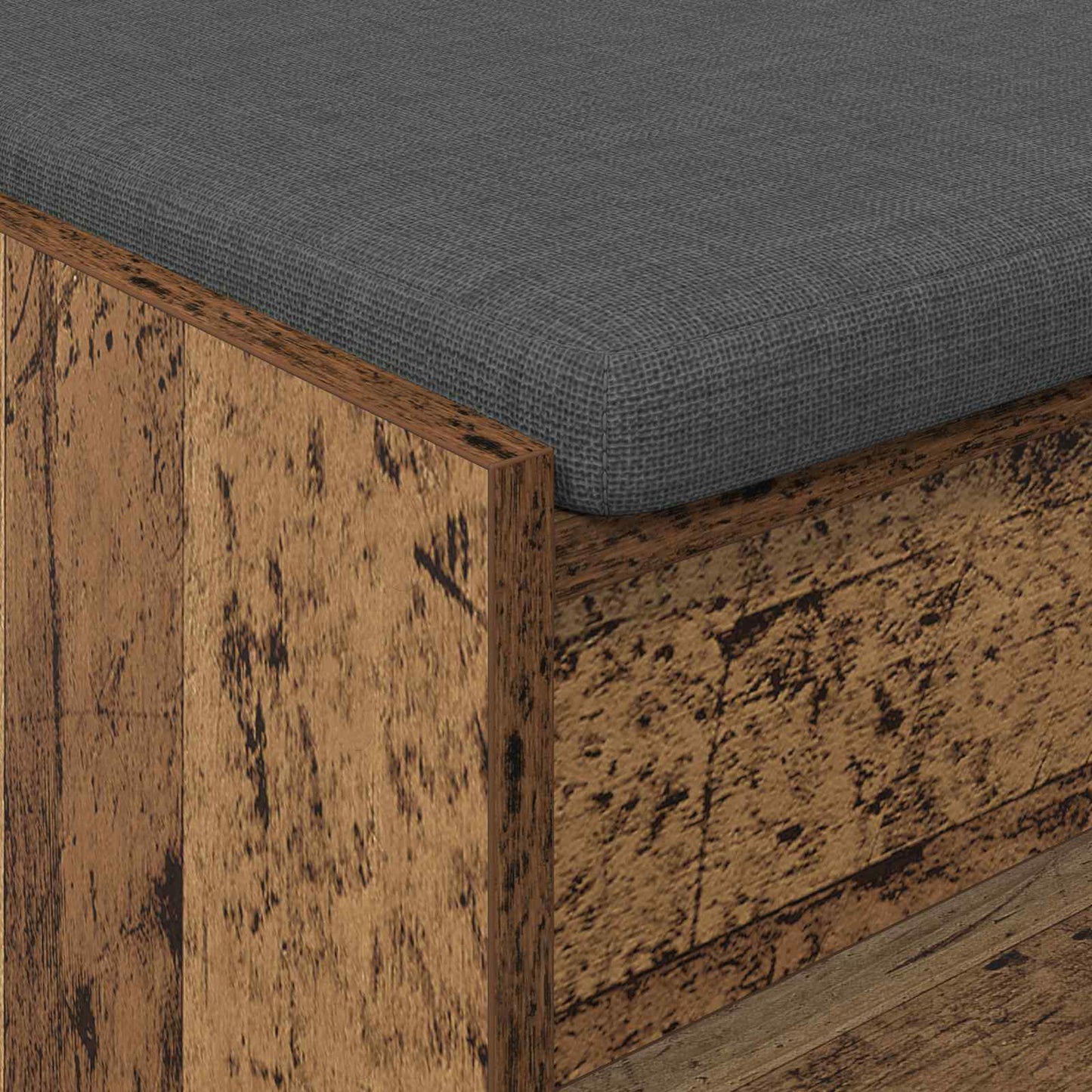 Chodbičková Lavice S Polštářem Staré Dřevo 103 X 38 X 45 Cm