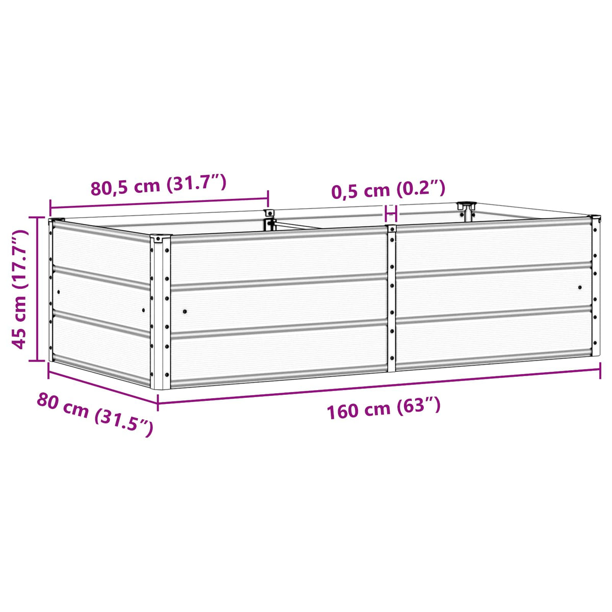 Truhlík 160 X 80 X Ocel