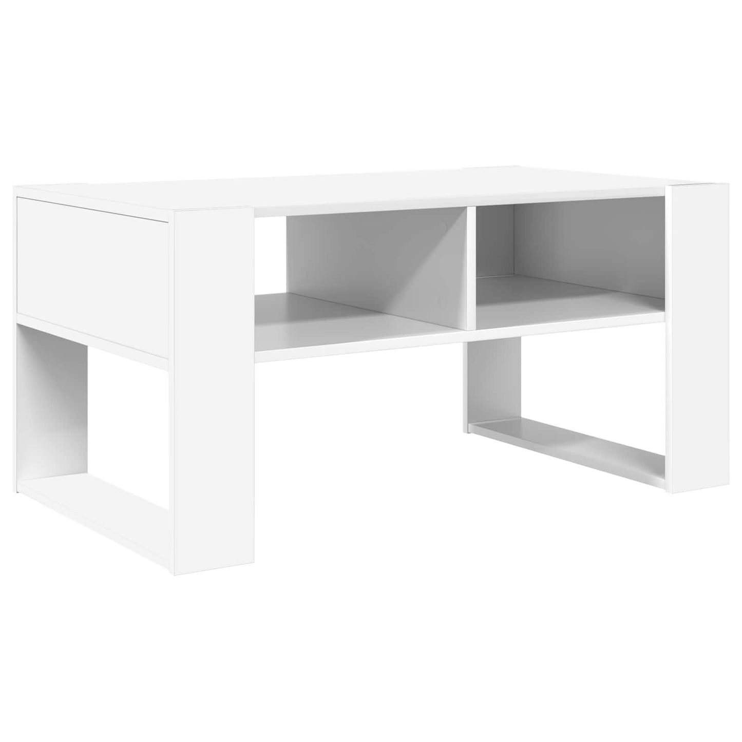 Konferenční Stolek Bílá 92 X 53 X 45 Cm Kompozitní Dřevo