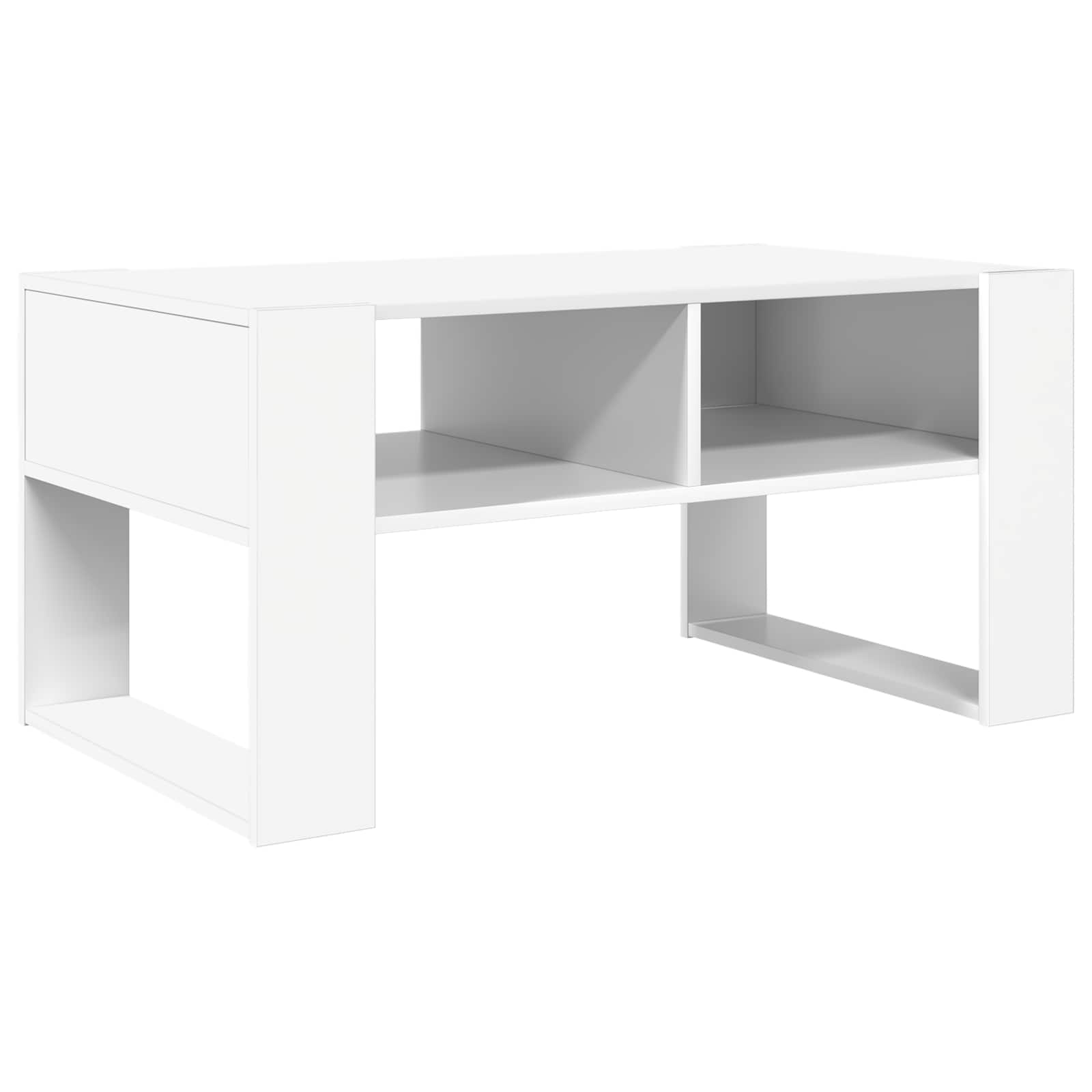 Konferenční Stolek Bílá 92 X 53 X 45 Cm Kompozitní Dřevo